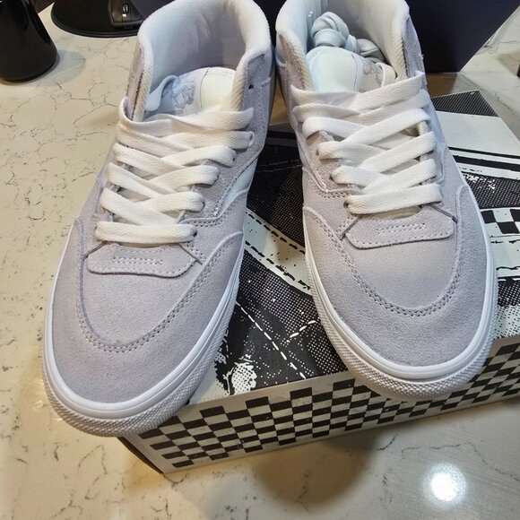 VANS SKATE HALF CAB WAFFLECUP SNEAKERS LIGHT BLUE MENS SIZE 9 SKATEBOARDING NEW - Picture 3 of 10